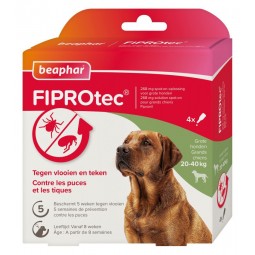 BEAPHAR FIPROTEC 20-40KG (4 Pipettes)