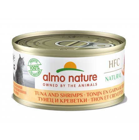 ALMO NATURE THON ET CREVETTES 70G