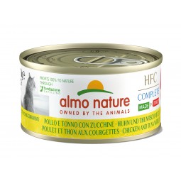 ALMO NATURE  POULET ET THON AUX COURGETTE 70G