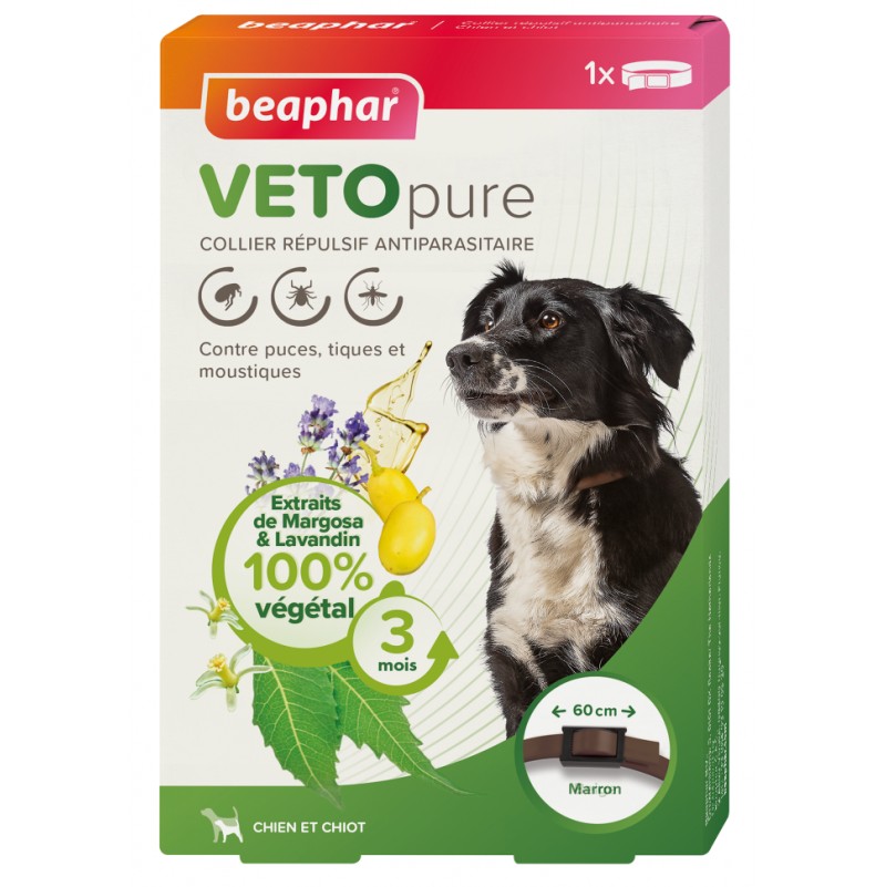 BEAPHAR VETOPURE COLLIER REPULSIF 60CM CHIEN & CHIOT