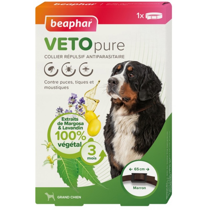 BEAPHAR VETOPURE COLLIER REPULSIF 65CM CHIEN & CHIOT