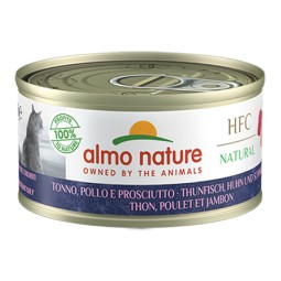 ALMO NATURE THON, POULET ET JAMBON 70G