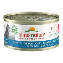 ALMO NATURE THON, POULET ET FROMAGE 70G