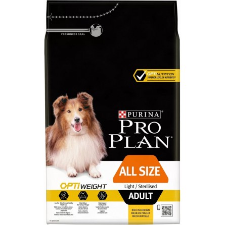 PRO PLAN ALL SIZE ADULT LIGHT/STERILISED 18KG