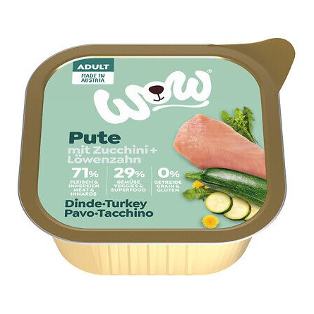 WOW BARQUETTE DINDE 150G