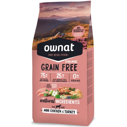 OWNAT PRIME ADULT MINI CHICKEN&TURKEY 3KG