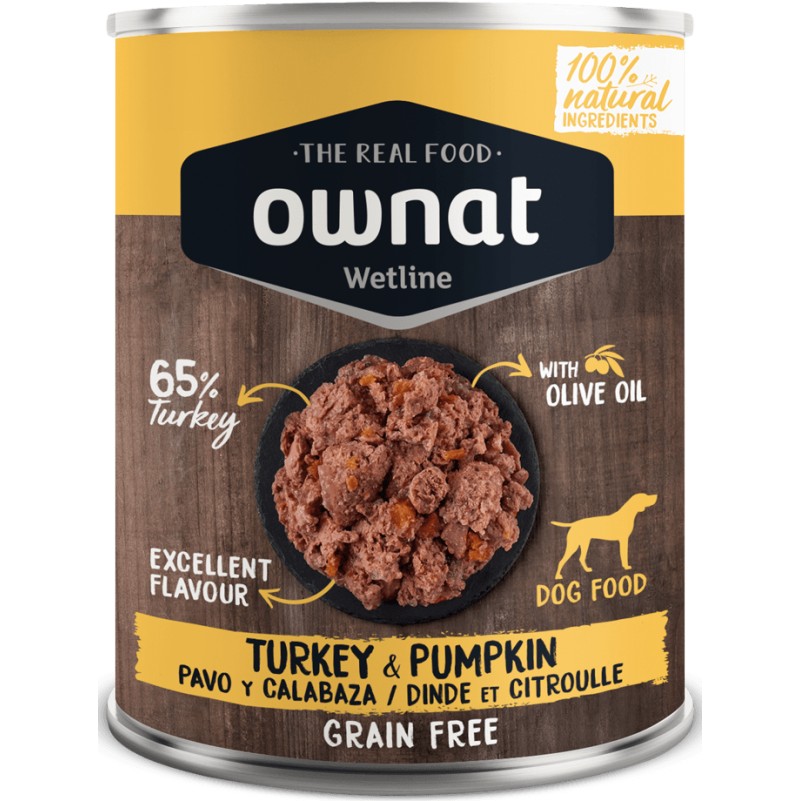 OWNAT WETLINE DOG TURKEY&PUMPKIN 400GR