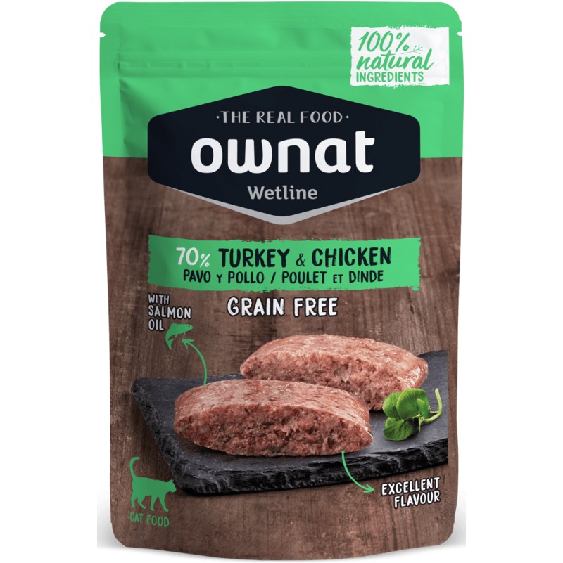 OWNAT WETLINE TURKEY & CHICKEN 85GR