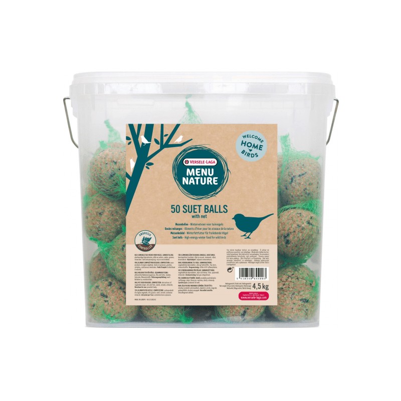 MENU NATURE - SUET BALLS (BOULES DE MESANGES) AVEC FILET x50PCS