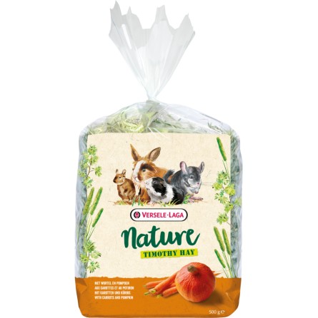 NATURE TIMOTHY HAY CAROTTES & POTIRON 500G