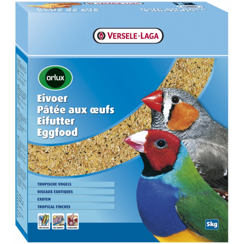 ORLUX - PATEE AUX OEUFS SECHE OISEAUX EXOTIQUES 5KG