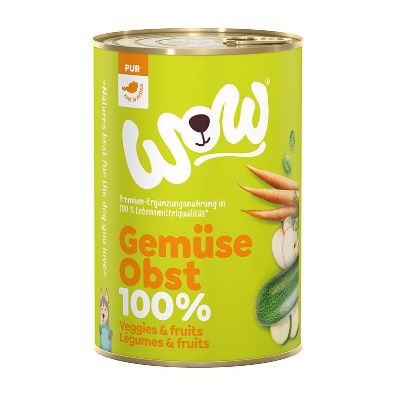 WOW 100% DE LEGUMES ET DE FRUITS 400G