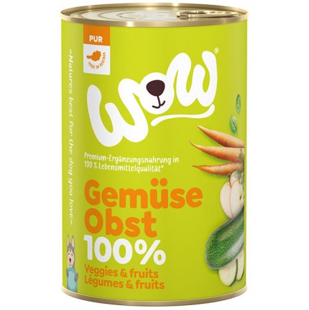 WOW 100% DE LEGUMES ET DE FRUITS 400G