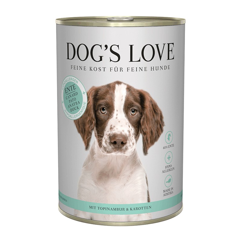 DOG'S LOVE HYPOHALLERGENIQUE CANARD 400G