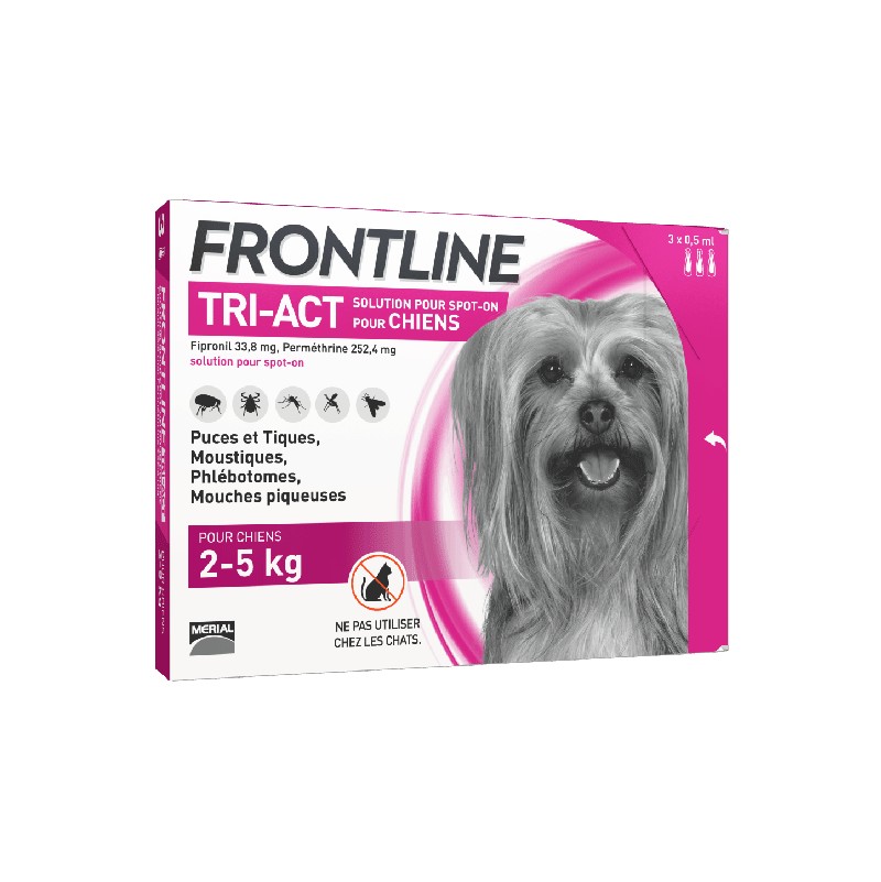 FRONTLINE TRI-ACT 2-5KG (3 Pipettes)