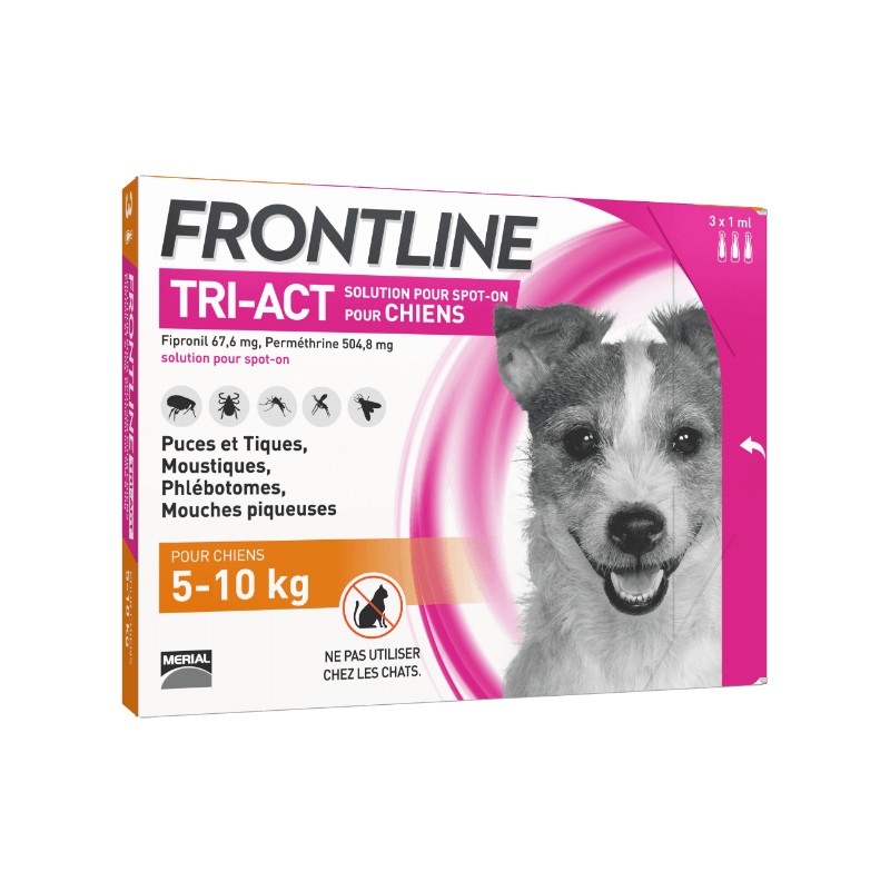 FRONTLINE TRI-ACT 5-10KG (3 Pipettes)