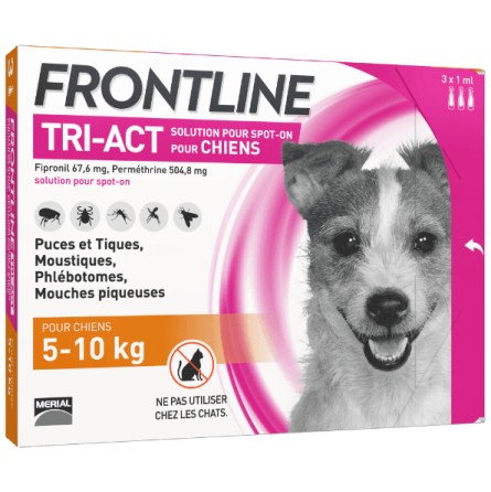 FRONTLINE TRI-ACT 5-10KG (3 Pipettes)