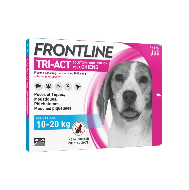 FRONTLINE TRI-ACT 10-20KG (3 Pipettes)