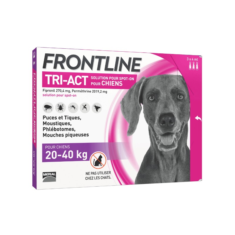 FRONTLINE TRI-ACT 20-40KG (3 Pipettes)