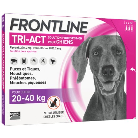 FRONTLINE TRI-ACT 20-40KG (3 Pipettes)