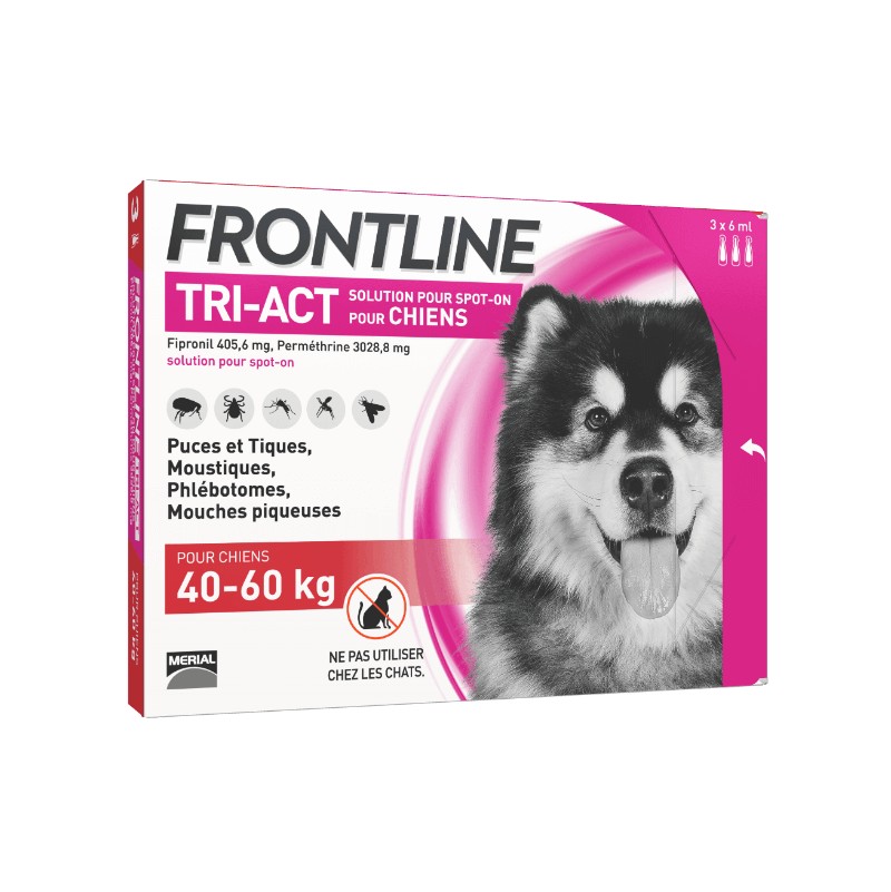 FRONTLINE TRI-ACT 40-60KG (3 Pipettes)