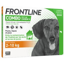 FRONTLINE COMBO CHIEN S 2-10KG (4 Pipettes)